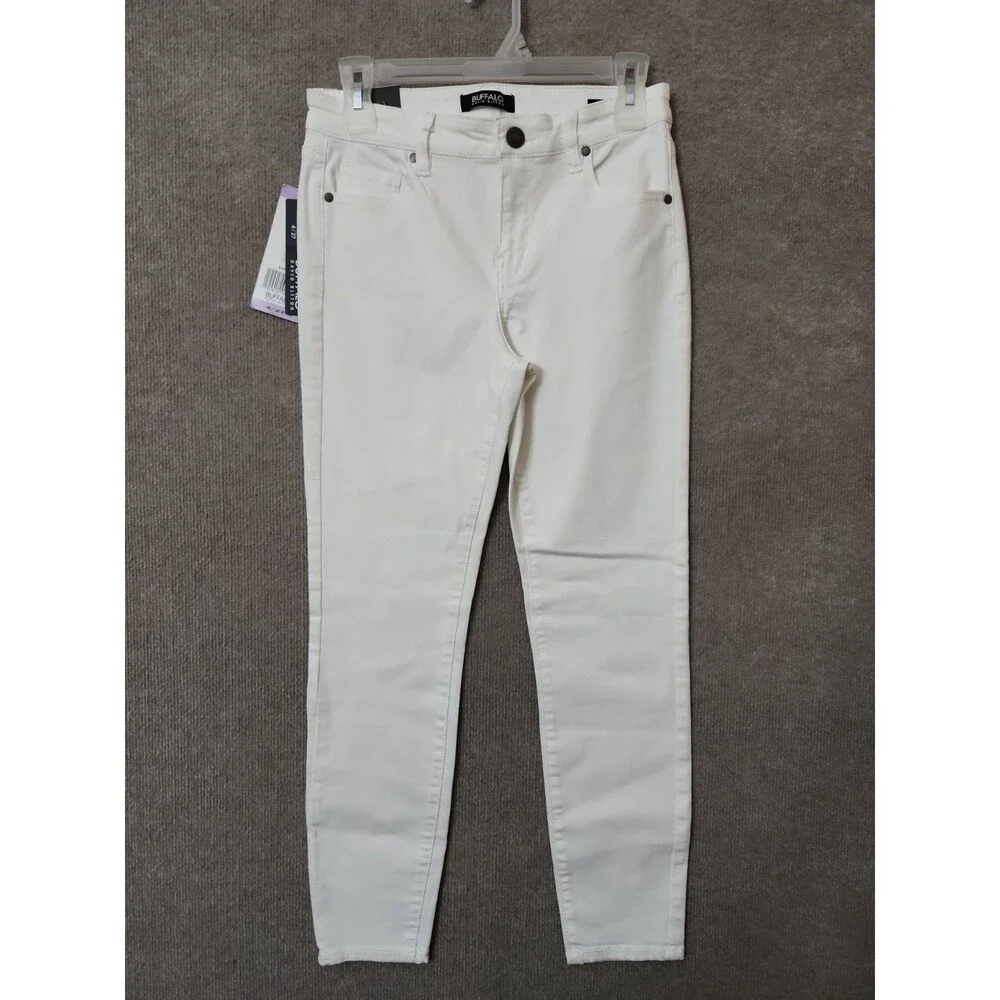 Buffalo David Bitton Aubrey Super Soft Capri Jeans Womens 4 27 White NEW